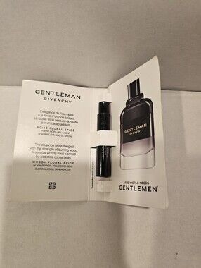 Givenchy Gentleman Sample Vial - Black Men's NEW Sample Size